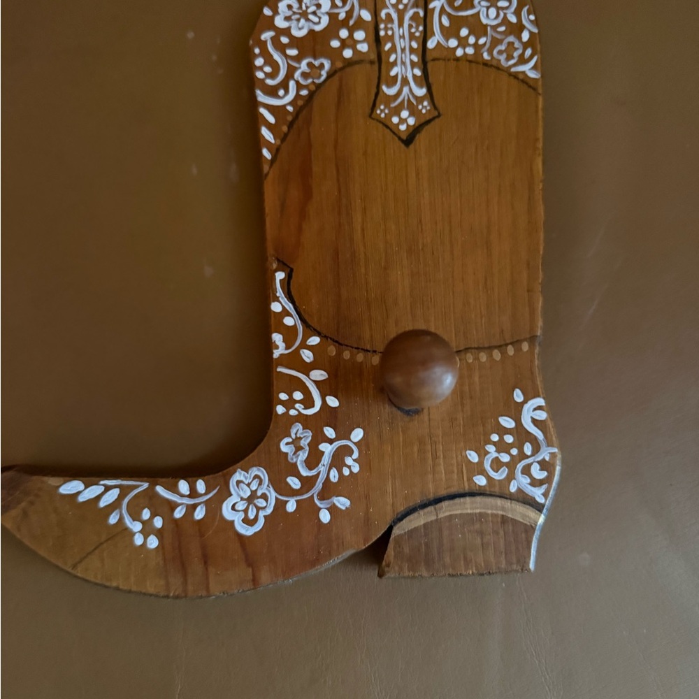 Rustic Brown Boot Wall Hook